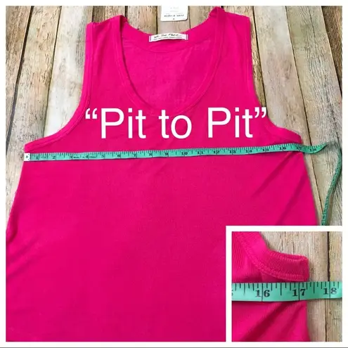 Free People NWT  Take the Plunge Fuchsia Tank Top - Fuchsia - Small