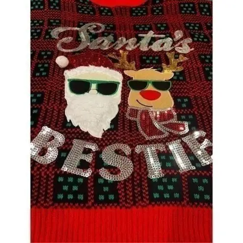 UGLY SWEATER SANTA BESTIE SIZE S