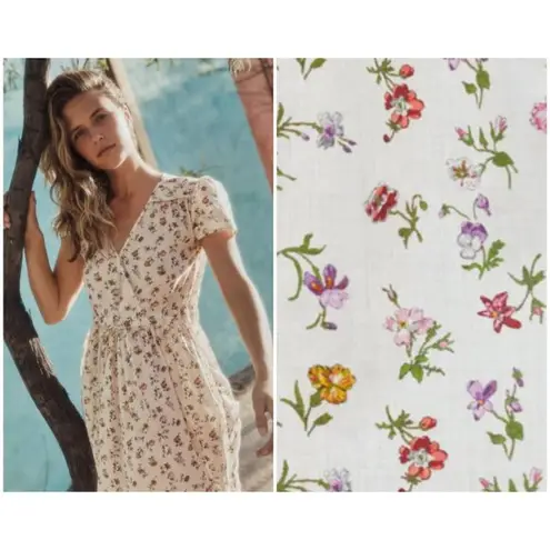 Christy Dawn ππ The Dawn Dress ~ Cream Garden Floral Print Small S NWT