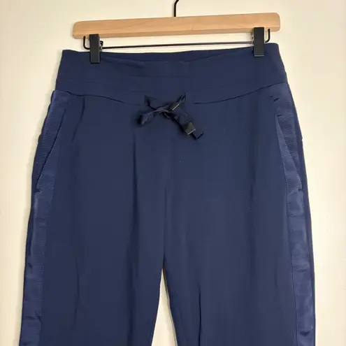 Athleta  Small Tall Navy Blue Side Stripe Athletic Jogger‎ Lounge Pants - Image 2
