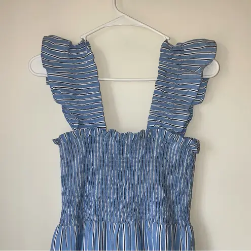 Quince 100% Organic Cotton Poplin Smocked Midi Dress