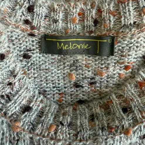 Melonie T Women’s Marled Billow Long Sleeve Sweater Mini Dress Size XS