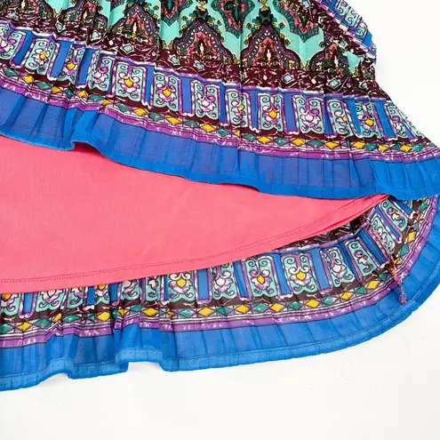 Mix Nouveau Maxi Skirt Womens Small Pleated Coquette Feminine Cottagecore Fairy