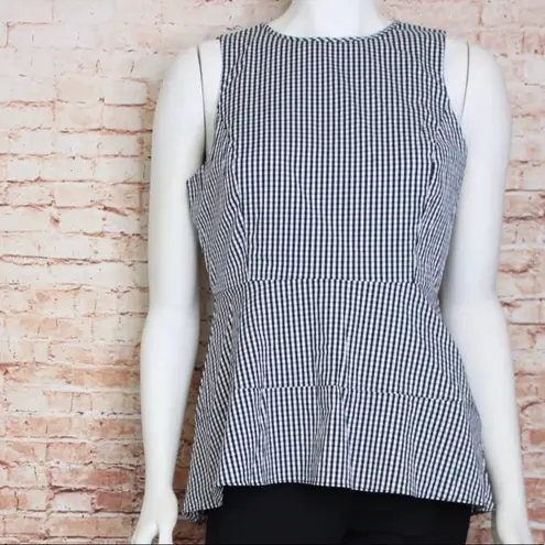 White House | Black Market  | Gingham Peplum Blouse