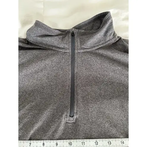 REI 2XL Grey Lightweight Pullover Fleece Zip Active Skiing Hiking Outdoor XXL Gray