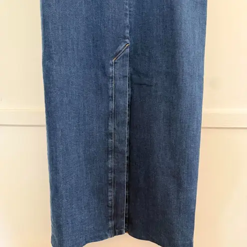 Reformation NWT  Jeans Eugenia Denim Strapless Midi Dress Simcoe Blue Women's 2 - Image 6