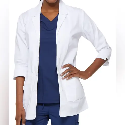 Dickies EDS Professional Scrubs Lab Coat White Size L Medical