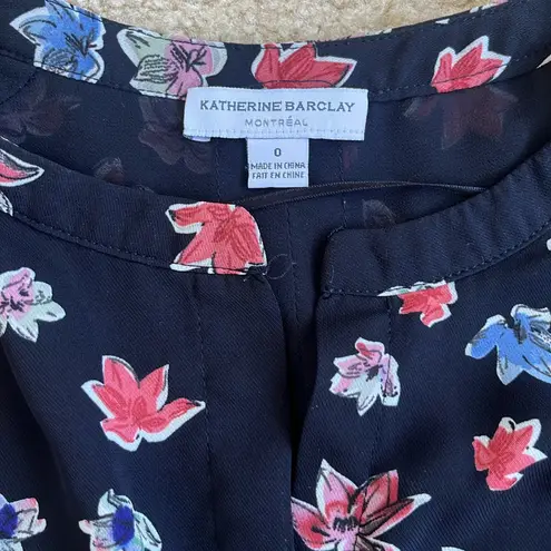 Katherine Barclay Montreal Floral Sleeveless Romper in Women's Size 0