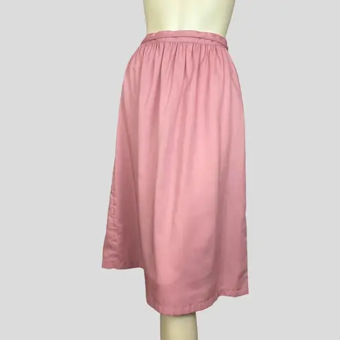 Vintage Pink Skirt Women Barbiecore Barbie Retro Tie Belt A