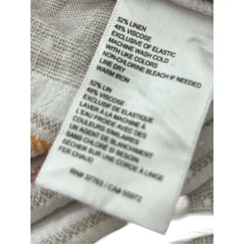 Rafaella Stripe Linen Jumpsuit size M