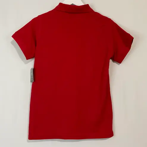 Polo Ultra Club Women’s The Basics Button Short Sleeve Red NWT