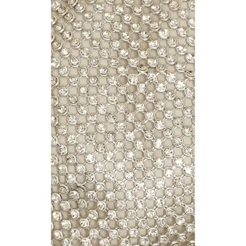 LAMARQUE Raeka Rhinestone Bralette in Silver Small New Womens Cropped Bra