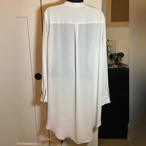 Peter Nygard Peter Nygård White High-Lo Flowy Blouse 12