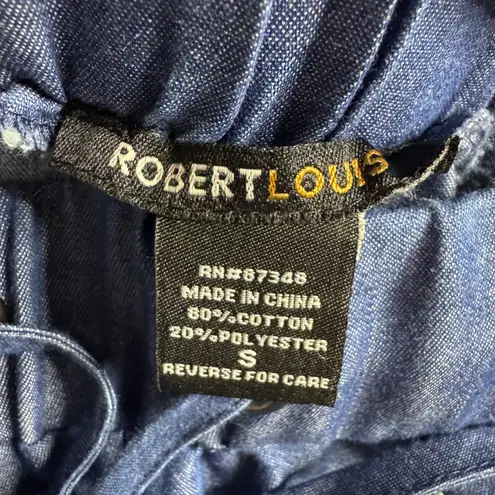 Robert Louis Denim Color Jogger Pants, Size Small