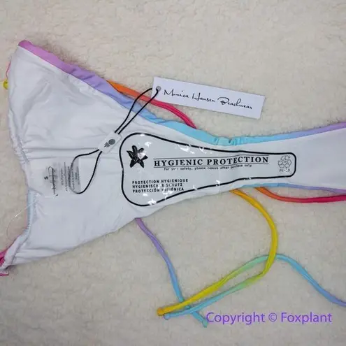 NEW Monica Hansen Beachwear MHB miami vice string bikini bottom, size s Pink