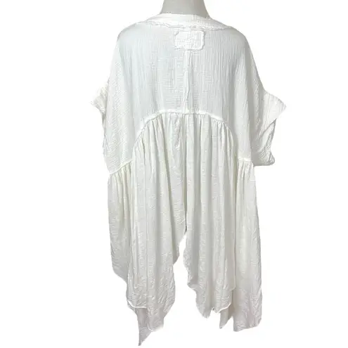 Free People  Sugar Rush Baby Doll Top in Ivory Oversized Medium