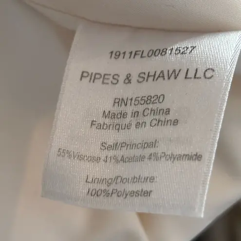 Veronica Beard Athens Satin Peak Lapel Blazer In Off White blazer size 0 - Image 12