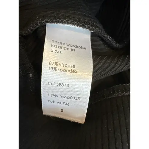 Naked Wardrobe Brand New  Women's Small Black Ankle High Waisted Pants Shapewear