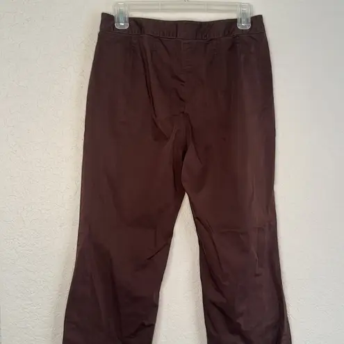St. John Chocolate Brown Chino Pants Straight Leg Fall Preppy Neiman Marcus