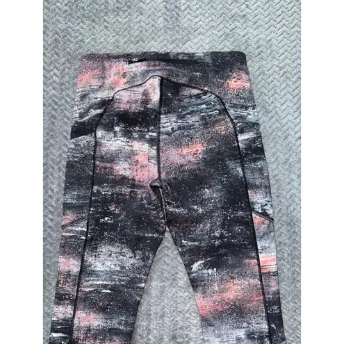 Lululemon  Women's Speed Up HR Run Leggings 25" Pockets Abstract Print Size‎ 6 - Image 5