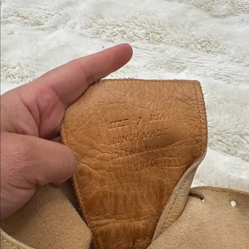 Bed Stu Manchester Cobbler Tall Leather Riding Boots Lace Back Rustic sz 7