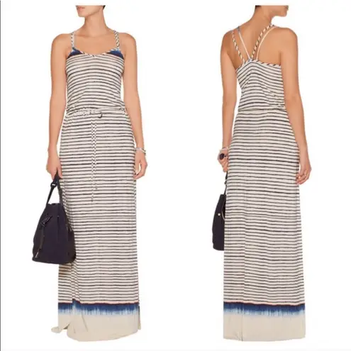 NWT Tart Abigail Maxi Dress Stripe Tie Dye S White