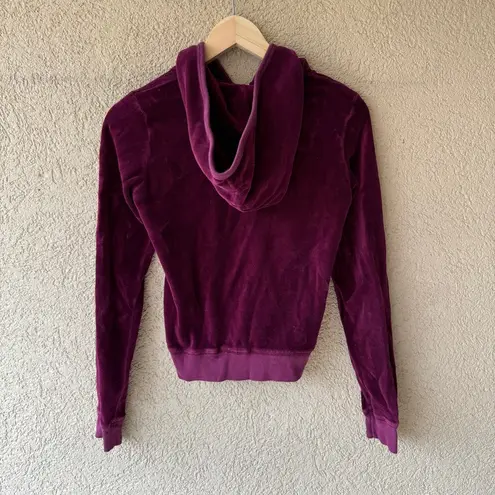 Juicy Couture Vintage  Velour Zip Hoodie S Purple