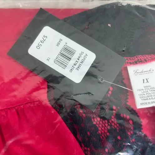 Frederick's of Hollywood Frederick’s of Hollywood Aspen Mae Satin & Lace Robe Plus Size 1X NWT - Image 4