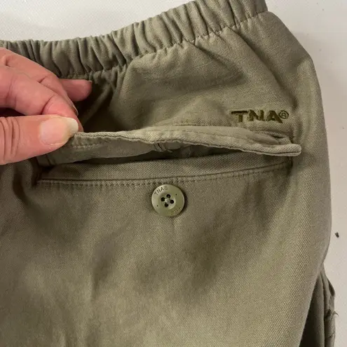 Y2K TNA Surplus Aritzia Parachute Women’s Pants Sz S Olive Cargo Gorp Military Green