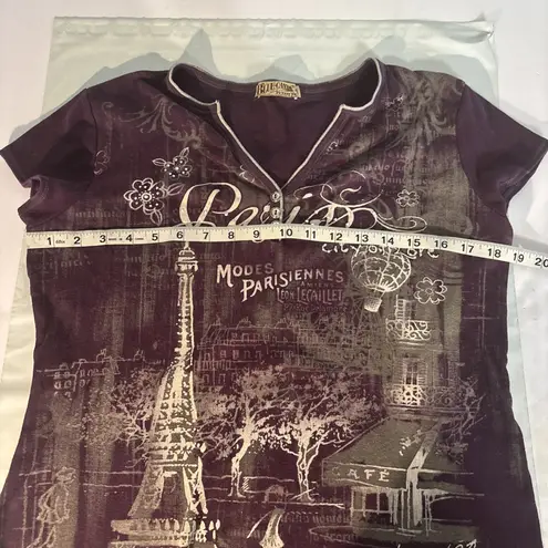 Canyon River Blues Blue Canyon Paris Top Womens Sz PX