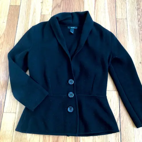 Alfani Womens Knit Open Front Button Blazer XS