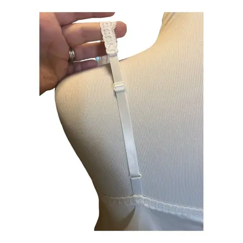 Vanity Fair Vintage White Lace Slip Dress Small 36