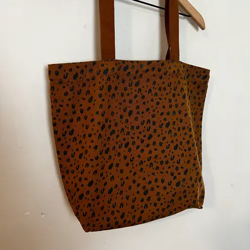 Baggu - Leopard Canvas Nutmeg Duck Tote Long Strap Shoulder Bag