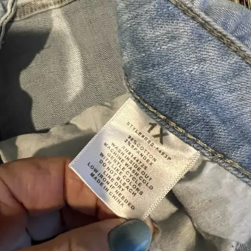 American Bazi Distressed Stretch Jean Shorts Size 1X Size 16-18