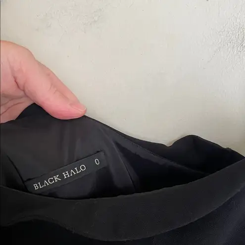 Black Halo Pravella Ruffled One-Shoulder Sheath Dress