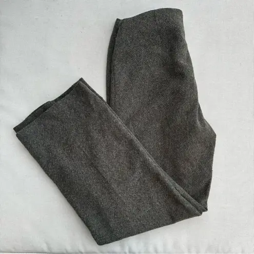 J.Crew Brown Wool Straight-Leg High-Rise Trousers (Size 4-6) tweed countryside