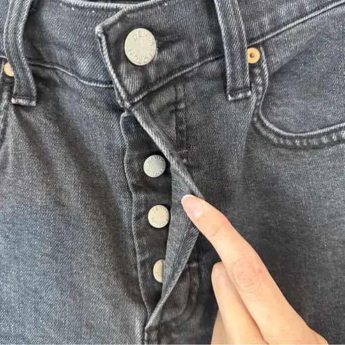 Aritzia Denim Forum The Arlo High Rise Straight Leg Jeans Black 25