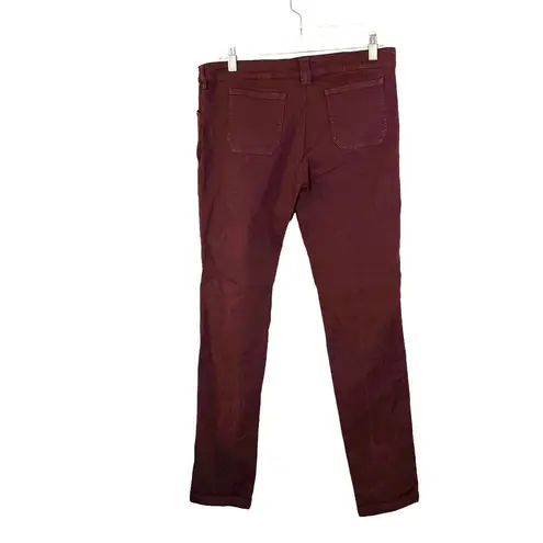 Balenciaga . Pants Maroon Burgundy Skinny Denim Pants Women's Size 42 EU (US 10)
