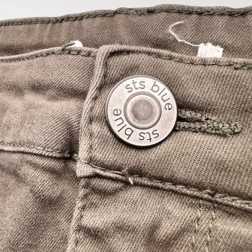 sts blue Ellie High Rise Pants Ankle Skinny Stretch Green Size 6