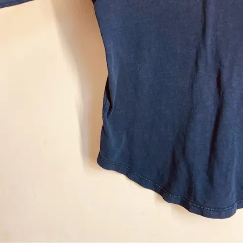 Nic+Zoe NZT Modal Blend Puff Shoulder Long Sleeve Top Blue size XS