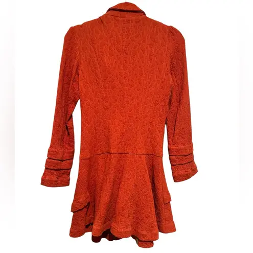 AN REN NY BOHO TEXTURED STRETCH BLAZER JACKET ORANGE Y2K
DRESS S