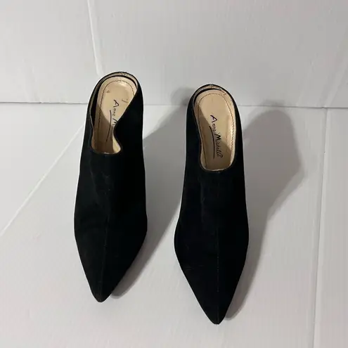 Anne Michelle Black Stiletto Mules shoe size 7.5