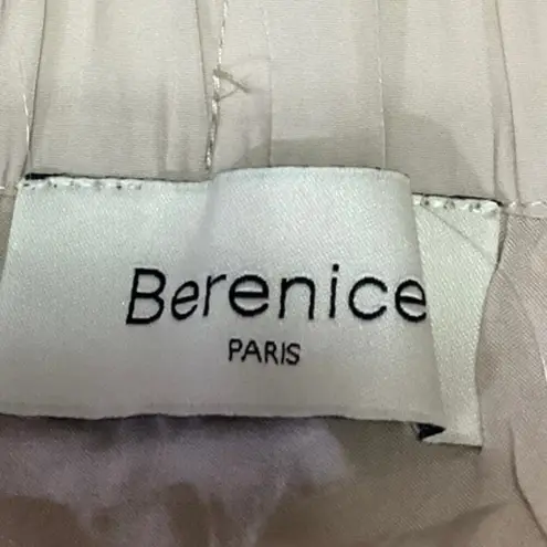 Berenice Cream White Elastic Waist Pleated Layered Tiered A