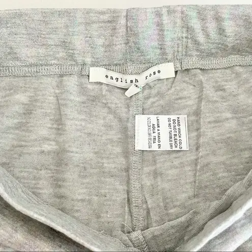 English Rose New Metallic Star Patch Legging Iridescent Heather Grey