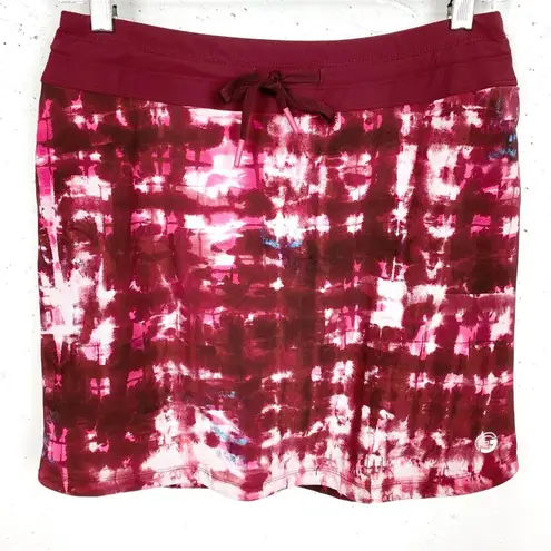 Foray Golf Oddyesey Skort Drawstring Waist Warm Watercolor Pink Red Size Medium