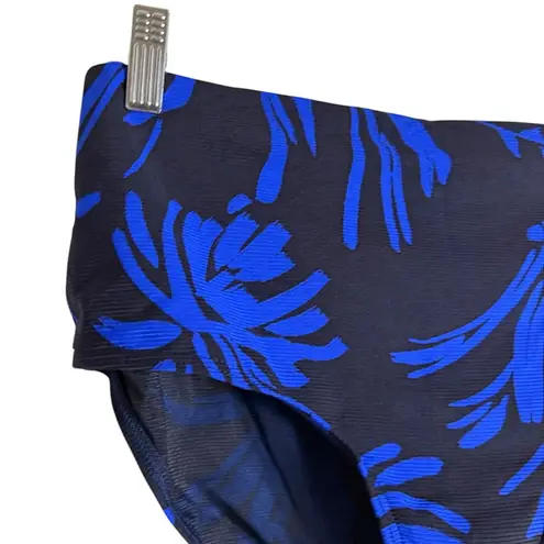 Sea Level Tradewind Night Sky High Waist Floral Print Bikini Swimsuit Bottoms 8 Blue