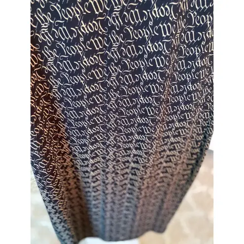 Lularoe Midi Dress “We the People” Patriotic USA Patriot Military 4th of July Black Size M