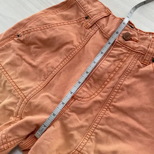 BDG Urban Outfitters High Rise Cargo Shorts Ombre Orange