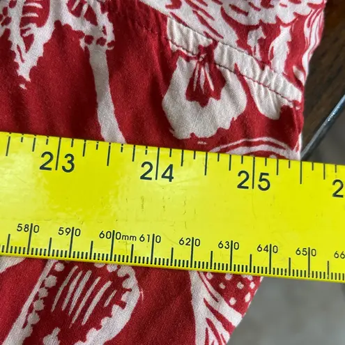 Violeta Red Floral Long bishop Sleeve tiered flowy Dress Size 4X