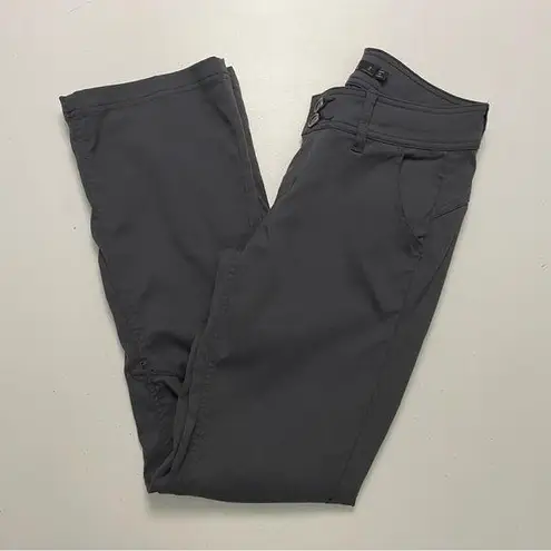 prAna Halle Pant Cargo Convertible Roll Up Stretch Zion Travel Hiking Grey Coal